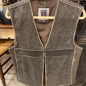 Motorcycle Leather Vest